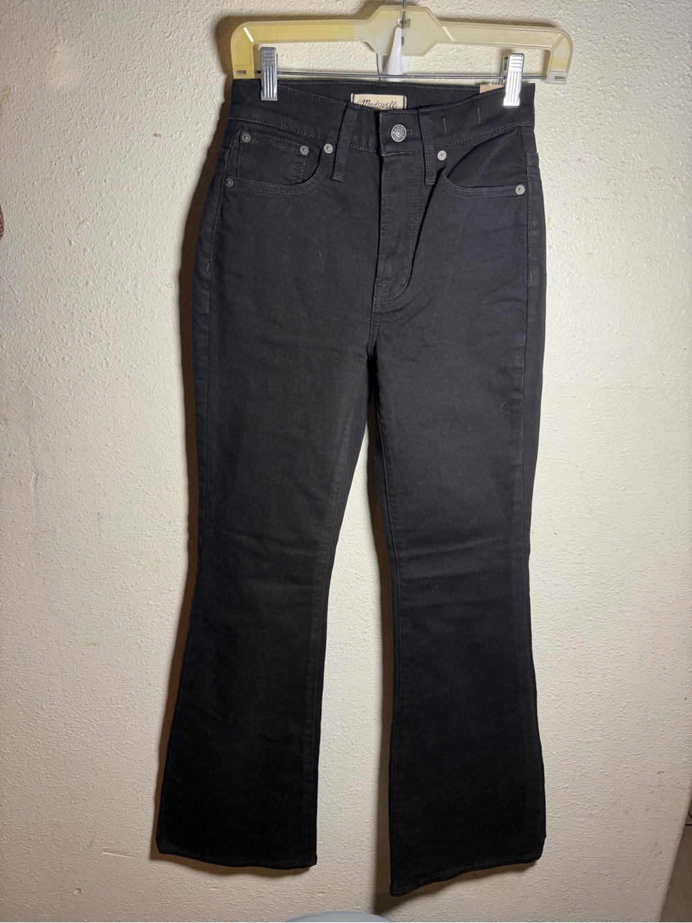 Madewell Black High-Rise Flare Jeans